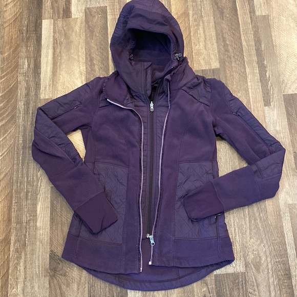 lululemon athletica Jackets & Blazers - Lululemon Fleecy Keen Jacket Deep Zinfandel